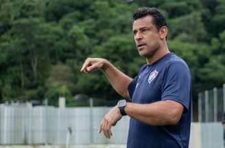 Fred durante treinamento do time Sub-20 do Fluminense em Xerém –