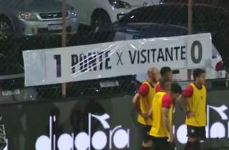 O placar “eletronônico” da Ponte Preta –