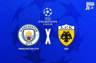 Atividade de preparação do City antes de receber o AEK na Champions –