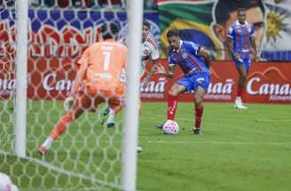 Jardim durante o jogo em que o Flamengo venceu o Bahia, pelo Brasileirão.