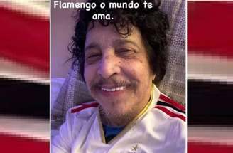 Flamengo postou mensagem de pesar com foto de Benito e os anos de nascimento e morte –