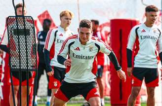 Atividade de preparação do Benfica antes de visitar o Omonia –