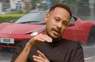 Atualmente no Santos, Neymar se envolveu em um acidente de carro quando estava no Barcelona, em 2016 –