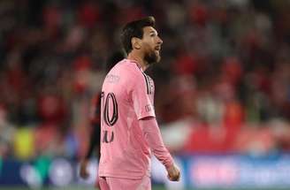 Messi na partida do Inter Miami contra o Red Bull New York –