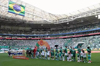 Palmeiras no Nubank Parque, em São Paulo