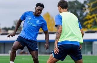 Atividade de preparação do Porto antes de entrar em campo pelo Campeonato Português –