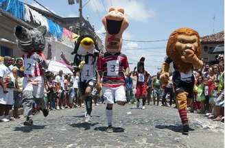 Mascotes do Sport, Náutico e Santa Cruz também participam da corrida