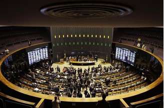 Vista geral do plenário da Câmara dos Deputados, em Brasília