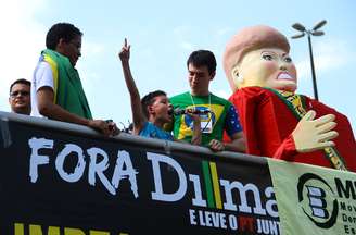 Protesto contra a presidente Dilma e o governo do PT organizado pelos movimentos Brasil Livre, Vem Pra Rua e Revoltados ON LINE, neste domingo (16)