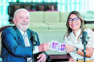 NACIONAL - Presidente Luiz Inácio Lula da Silva ao lado da primeira-dama Rosângela da Silva, a Janja. Foto Ricardo Stuckert / Presidencia da Republica