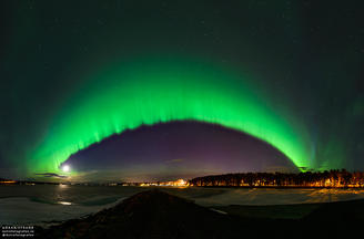 Aurora boreal vista na Suécia em 2016 (Imagem: Reprodução/Göran Strand)