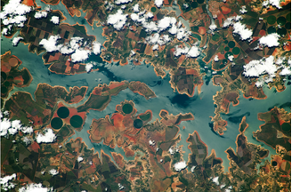 Minas Gerais visto do espaço