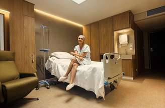 Paula Amorim no hospital