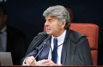 Luiz Fux durante leitura do voto da ação penal da trama golpista