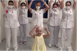 Aos 4 anos, Maitê conquistou a internet ao surgir dançando ao lado de enfermeiros em um hospital de São Paulo