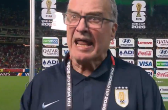 Bielsa grita com repórter