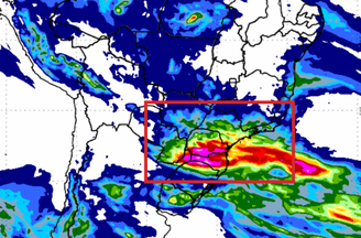  Previsão de chuva acumulada vai até o final de sexta-feira