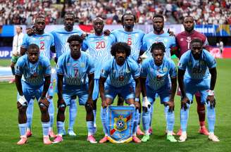 Onze inicial do RD Congo contra a Inglaterra, pelos 16-avos de final da Copa do Mundo de 2026, contra a Inglaterra, em Atlanta - 