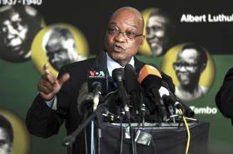 Jacob Zuma concede entrevista coletiva sobre o estado de saúde do ex-presidente