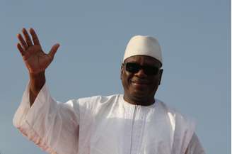 Ibrahim Boubacar Keita, em foto de 7 de julho de 2013, durante a campanha das eleições presidenciais no Mali