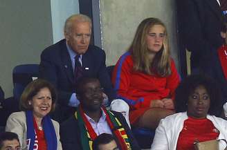 <p>O vice-presidente dos Estados Unidos, Joe Biden, veio ao Brasil para acompanhar a estreia da seleção americana na Copa do Mundo</p>