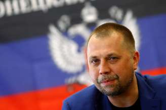 <p>Alexander Borodai, o primeiro-ministro da auto-proclamada "República Donetsk", participa de uma conferência de imprensa em Donetsk, em 21 de junho</p><p> </p>