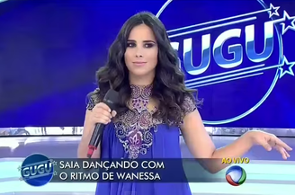 Wanessa sofreu com gafe no Programa do Gugu