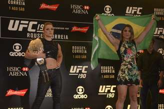 Ronda Rousey vai encarar a brasileira Bethe Correia neste sábado