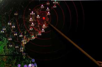 Local da detonação nuclear realizada pela Coreia do Norte, que fica no nordeste do país