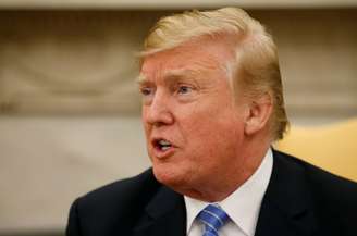 Trump durante reunião na Casa Branca 
 2/7/2018    REUTERS/Leah Millis