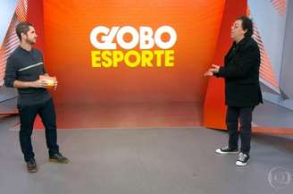 Andreoli e Casagrande discordam da denúncia contra atleta do vôlei de praia (Foto: Reprodução / Globo)