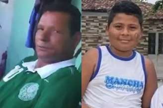 Gilvan da Silva, de 57 anos, e o neto dele Tharlysson Felipe da Silva Ferreira, de 10, morreram no local