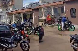 Motoboys fizeram 'bunizaço' e danificaram portão de moradora no DF