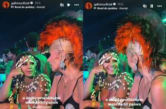 Viviane Araújo e Adriane Galisteu ficaram de papo na Sapucaí