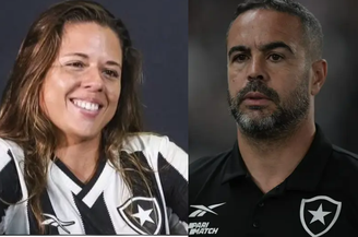 Hanna Santos, neta de Nilton Santos e ex-funcionária do Botafogo, vive um relacionamento amoroso com Artur Jorge