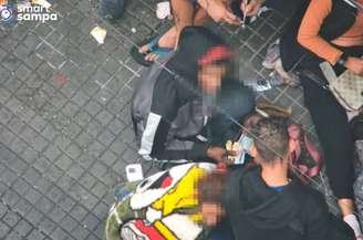 Câmeras da Prefeitura de São Paulo flagram ação de traficante na Cracolândia, na região central