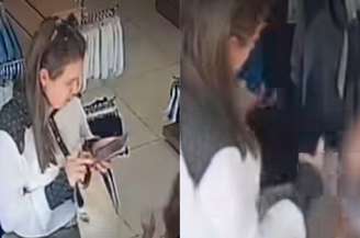 Câmeras flagraram vereadora furtando peças de roupas