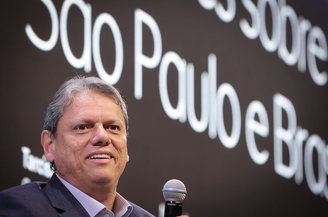 O governador de São Paulo, Tarcísio de Freitas, participou de solenidade de 20 anos do Republicanos 