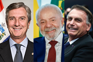 Na foto, da esquerda para a direita, Fernando Collor, Luiz Inácio Lula da Silva e Jair Bolsonaro