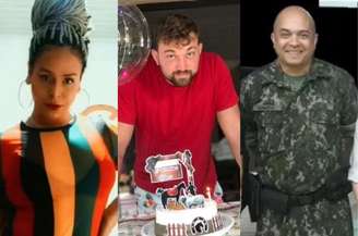 Carmen de Oliveira Alves (à esquerda), o namorado Marcos Yuri Amorim (ao centro) e o policial militar Roberto Carlos de Oliveira, suspeitos do crime em Ilha Solteira