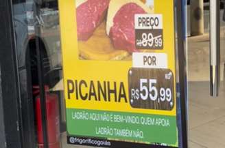 Estabelecimento usou novo cartaz após decisão judicial 