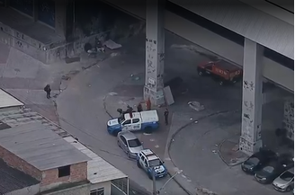 A Polícia Militar esteve no local do crime na manhã desta sexta-feira, 17