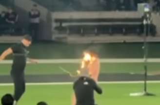 Youtuber sofre queimaduras no pescoço durante performance com chicote em chamas na Austrália