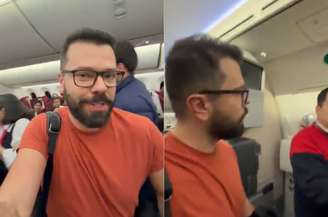 Lucas Amadeu relatou que foi expulso mesmo já estando dentro da aeronave