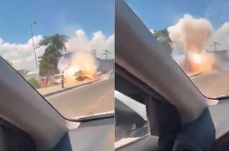 Barraca com fogos de artifício explodiu em Belford Roxo (RJ)