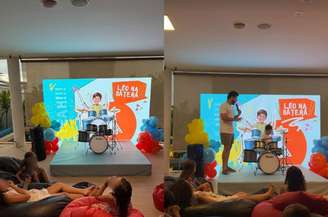 Léo, filho de Marília Mendonça e Murillo Huff, fez sua primeira apresentação