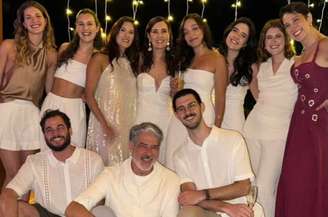 Fátima Bernardes e William Bonner passaram o ano novo com a família 