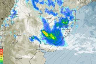 Primeiro ciclone extratropical de 2026 se formará no Sul do Brasil