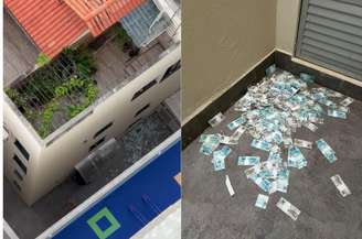 Dinheiro estava em uma mala que foi jogada pela janela de um apartamento em Balneário Camboriú (SC)