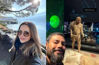 Sandy viajou com Pedro Andrade para a Europa